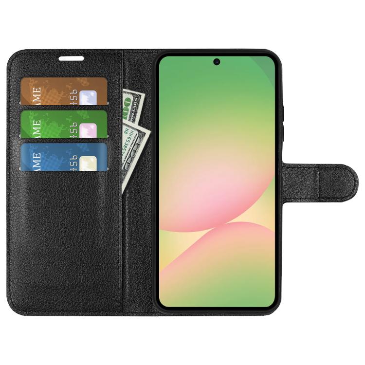Litchi Texture Horizontal Flip Leather Phone Case with Holder, For Galaxy A57 5G, For Galaxy A37 5G, For Galaxy A27 5G, For Galaxy S25 FE 5G, For Galaxy A17 5G