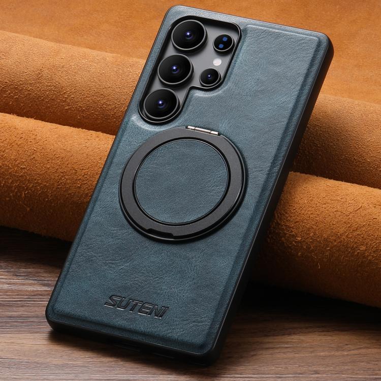 Suteni G3 Oil Wax 360 Rotation Holder MagSafe Back Phone Case, For Samsung Galaxy S26 Ultra 5G, For Samsung Galaxy S25 5G, For Samsung Galaxy S25+ 5G, For Samsung Galaxy S25 Ultra 5G, For Samsung Galaxy S24 Ultra 5G, For Samsung Galaxy S24+ 5G         ...