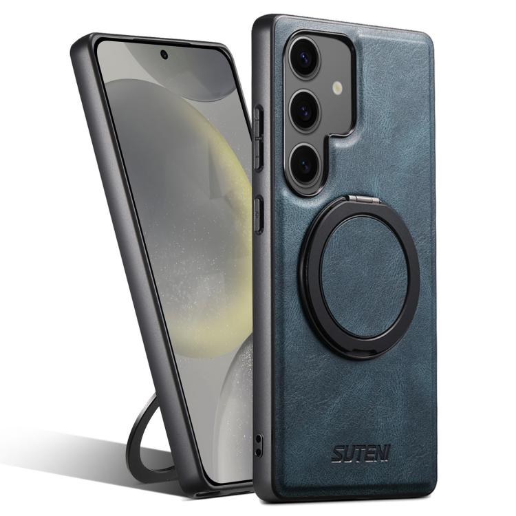 Suteni G3 Oil Wax 360 Rotation Holder MagSafe Back Phone Case, For Samsung Galaxy S26 Ultra 5G, For Samsung Galaxy S25 5G, For Samsung Galaxy S25+ 5G, For Samsung Galaxy S25 Ultra 5G, For Samsung Galaxy S24 Ultra 5G, For Samsung Galaxy S24+ 5G         ...