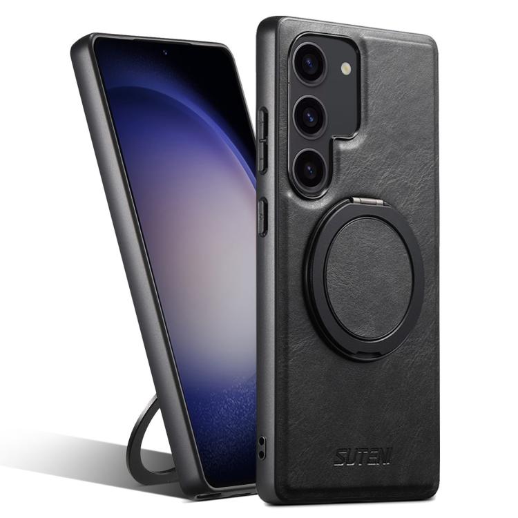 Suteni G3 Oil Wax 360 Rotation Holder MagSafe Back Phone Case, For Samsung Galaxy S26 Ultra 5G, For Samsung Galaxy S25 5G, For Samsung Galaxy S25+ 5G, For Samsung Galaxy S25 Ultra 5G, For Samsung Galaxy S24 Ultra 5G, For Samsung Galaxy S24+ 5G         ...