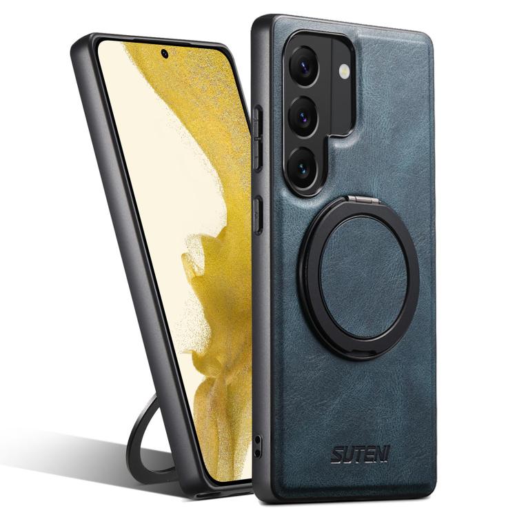Suteni G3 Oil Wax 360 Rotation Holder MagSafe Back Phone Case, For Samsung Galaxy S26 Ultra 5G, For Samsung Galaxy S25 5G, For Samsung Galaxy S25+ 5G, For Samsung Galaxy S25 Ultra 5G, For Samsung Galaxy S24 Ultra 5G, For Samsung Galaxy S24+ 5G         ...