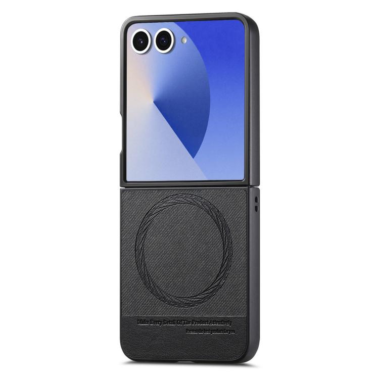 Twill Fabric Leather Skin Magnetic Back Phone Case