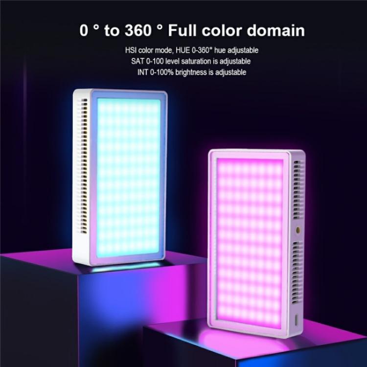 PB25R Live Streaming Portable Video Conference RGB LED Light Photography Pocket Fill Light