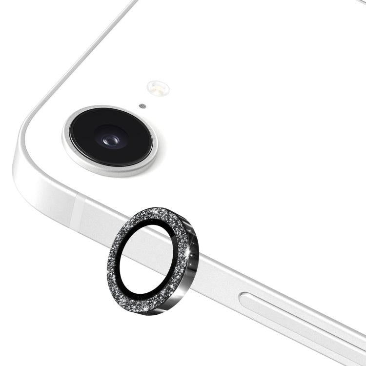 ENKAY Hat-Prince Glitter Rear Camera Lens Aluminium Alloy Ring Tempered Glass Film