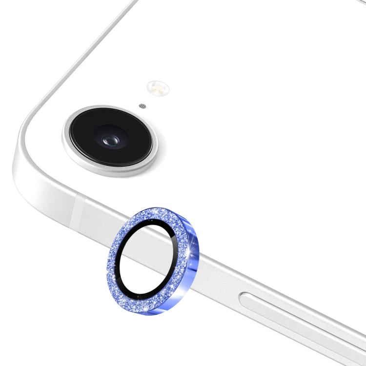 ENKAY Hat-Prince Glitter Rear Camera Lens Aluminium Alloy Ring Tempered Glass Film