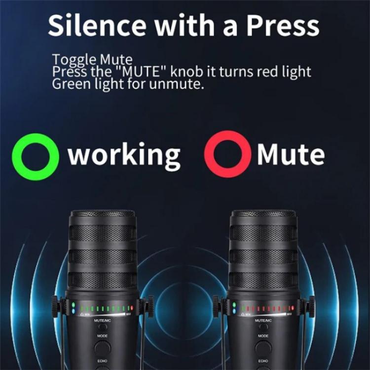 JMARY MC-PW12 360 Degree Rotating USB Desktop Microphone