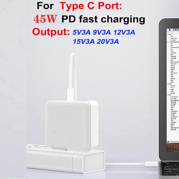 GaN PD 45W + QC3.0 USB Fully Compatible Protocol Charger，EU Plug