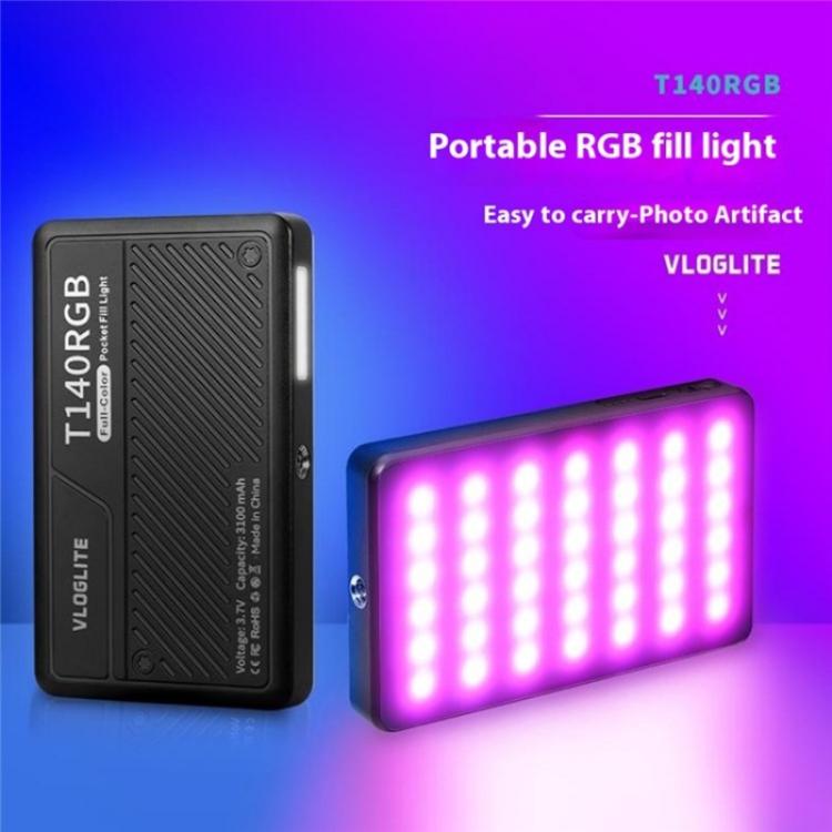T140RGB Portable Full Color Fill Light for Video Recording / Live Photography