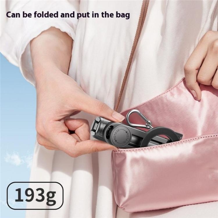 P15-C 2 In 1 Portable Magnetic Tripod Phone Holder Telescopic Selfie Stick with Keyring