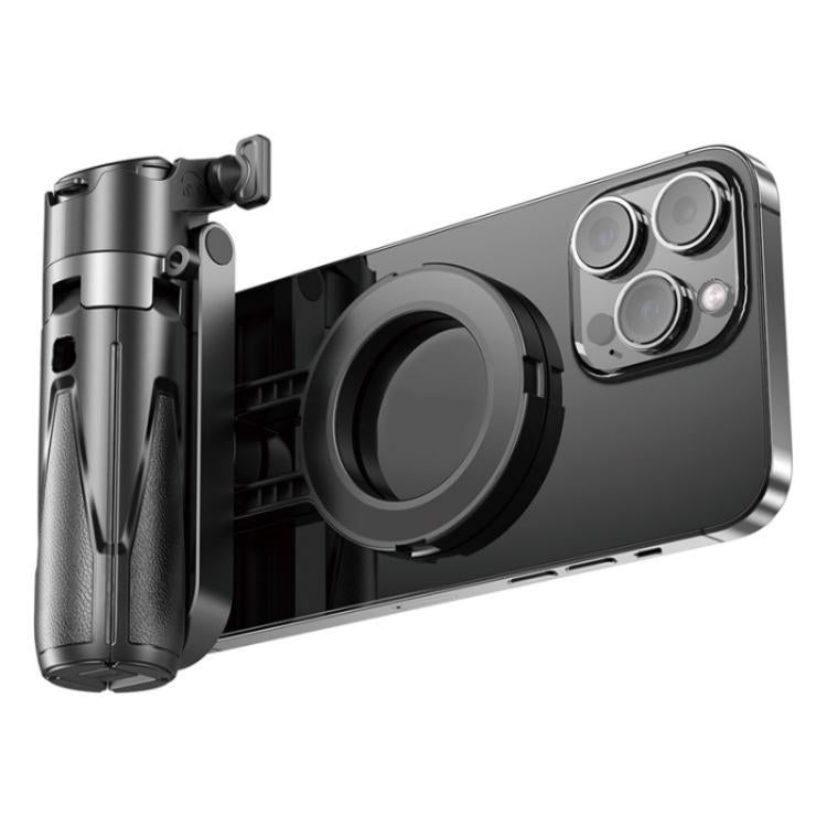 P15-C 2 In 1 Portable Magnetic Tripod Phone Holder Telescopic Selfie Stick with Keyring