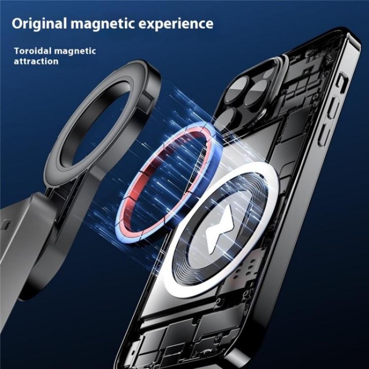 P15-C 2 In 1 Portable Magnetic Tripod Phone Holder Telescopic Selfie Stick with Keyring