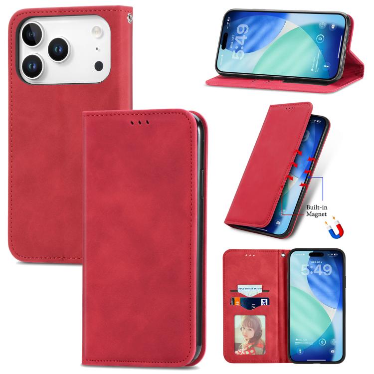 Retro Skin Feel Magnetic Flip Leather Phone Case