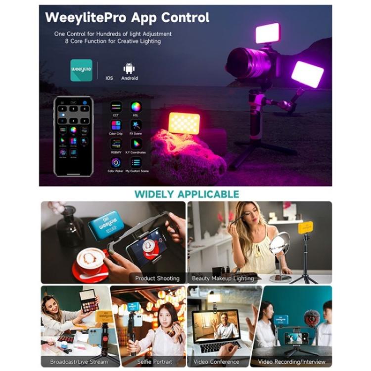 Weeylite S03 Portable RGB Light Video Live Streaming Photography Full Color Fill Light