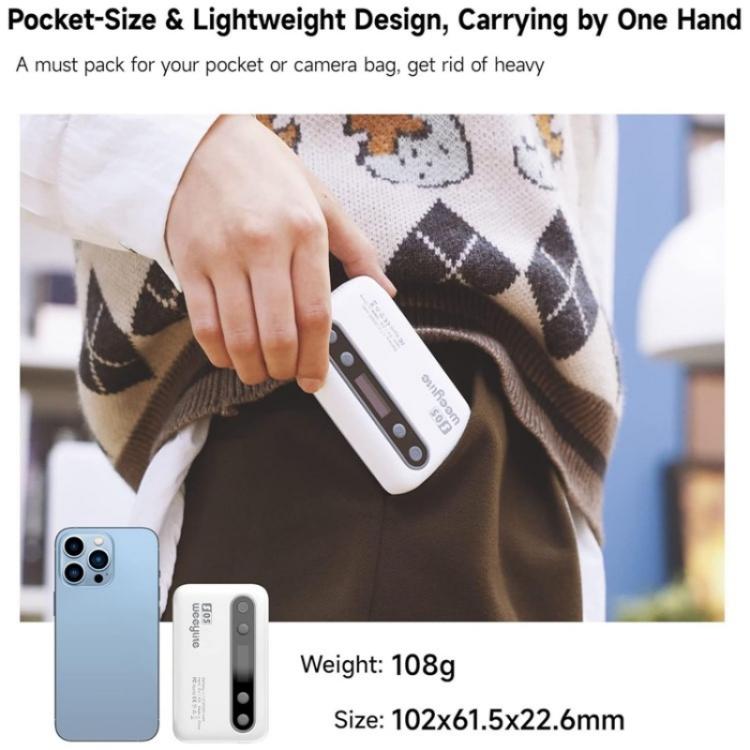 Weeylite S05 Portable App Control Phone Fill Lamp Video Live Streaming Photography RGB Full Color Fill Light