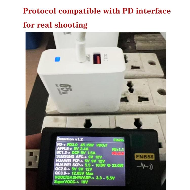 PD41 GaN PD 45W + USB Charger with USB-C to USB-C / 8 Pin Data Cable for iPhone, UK Plug