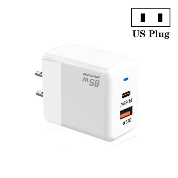 PD41 GaN PD 45W + USB Charger with Type-C to Type-C Data Cable , US Plug