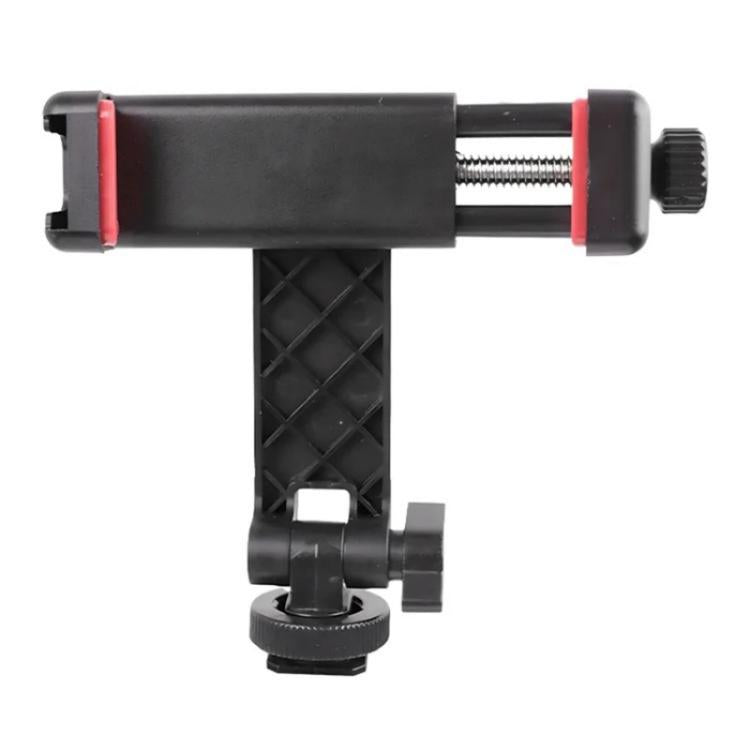 KY18 Live Streaming Photography DSLR Camera Rotating Cellphone Clamp Cold Shoe Mount