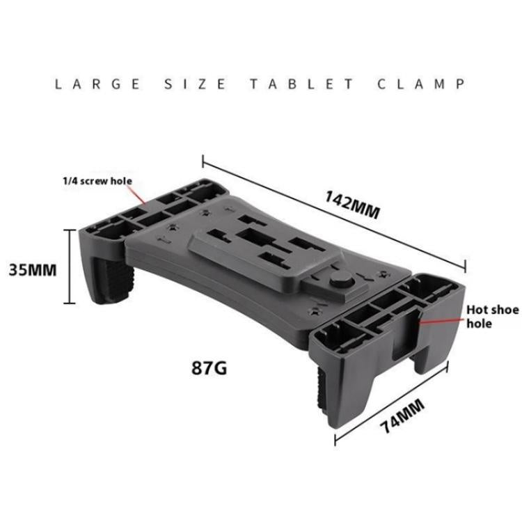 F088 Hot Shoe Mount Large Tablet Clamp Multi-Function Universal Phone Tablet Holder