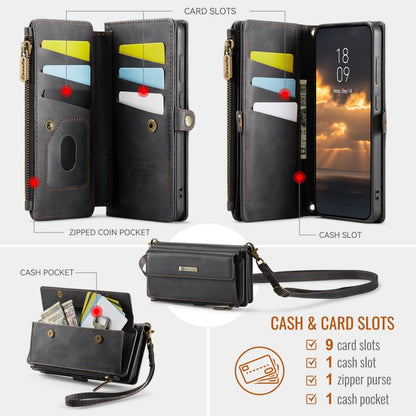 CaseMe C39 RFID Blocking Zipper Wallet Leather Phone Case with Crossbody Strap, For Samsung Galaxy S23 5G, For Samsung Galaxy S22+ 5G, For Samsung Galaxy S22 5G, For Samsung Galaxy S21 FE 5G, For Samsung Galaxy A52, For Samsung Galaxy A53              ...