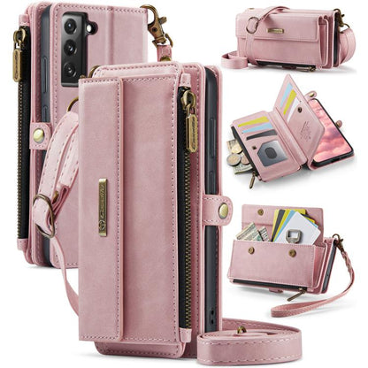 CaseMe C39 RFID Blocking Zipper Wallet Leather Phone Case with Crossbody Strap, For Samsung Galaxy S23 5G, For Samsung Galaxy S22+ 5G, For Samsung Galaxy S22 5G, For Samsung Galaxy S21 FE 5G, For Samsung Galaxy A52, For Samsung Galaxy A53              ...