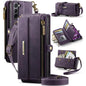 CaseMe C39 RFID Blocking Zipper Wallet Leather Phone Case with Crossbody Strap, For Samsung Galaxy S23 5G, For Samsung Galaxy S22+ 5G, For Samsung Galaxy S22 5G, For Samsung Galaxy S21 FE 5G, For Samsung Galaxy A52, For Samsung Galaxy A53              ...