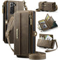 CaseMe C39 RFID Blocking Zipper Wallet Leather Phone Case with Crossbody Strap, For Samsung Galaxy S23 5G, For Samsung Galaxy S22+ 5G, For Samsung Galaxy S22 5G, For Samsung Galaxy S21 FE 5G, For Samsung Galaxy A52, For Samsung Galaxy A53              ...