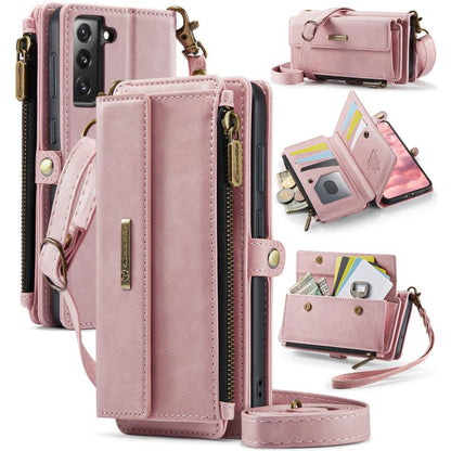 CaseMe C39 RFID Blocking Zipper Wallet Leather Phone Case with Crossbody Strap, For Samsung Galaxy S23 5G, For Samsung Galaxy S22+ 5G, For Samsung Galaxy S22 5G, For Samsung Galaxy S21 FE 5G, For Samsung Galaxy A52, For Samsung Galaxy A53              ...