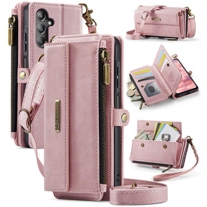 CaseMe C39 RFID Blocking Zipper Wallet Leather Phone Case with Crossbody Strap, For Galaxy S26 FE 5G, For Samsung Galaxy S26+ 5G, For Samsung Galaxy S26 Ultra 5G, For Samsung Galaxy S26 5G, For Samsung Galaxy A57 5G, For Samsung Galaxy S25 FE 5G       ...