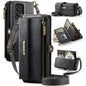 CaseMe C39 RFID Blocking Zipper Wallet Leather Phone Case with Crossbody Strap, For Samsung Galaxy S23 5G, For Samsung Galaxy S22+ 5G, For Samsung Galaxy S22 5G, For Samsung Galaxy S21 FE 5G, For Samsung Galaxy A52, For Samsung Galaxy A53              ...