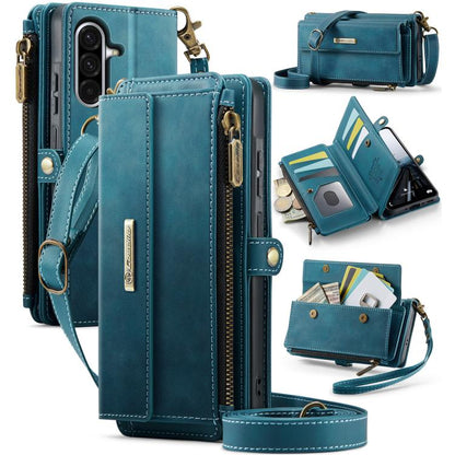CaseMe C39 RFID Blocking Zipper Wallet Leather Phone Case with Crossbody Strap, For Galaxy S26 FE 5G, For Samsung Galaxy S26+ 5G, For Samsung Galaxy S26 Ultra 5G, For Samsung Galaxy S26 5G, For Samsung Galaxy A57 5G, For Samsung Galaxy S25 FE 5G       ...