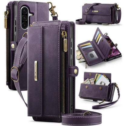 CaseMe C39 RFID Blocking Zipper Wallet Leather Phone Case with Crossbody Strap, For Galaxy S26 FE 5G, For Samsung Galaxy S26+ 5G, For Samsung Galaxy S26 Ultra 5G, For Samsung Galaxy S26 5G, For Samsung Galaxy A57 5G, For Samsung Galaxy S25 FE 5G       ...