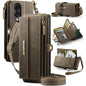 CaseMe C39 RFID Blocking Zipper Wallet Leather Phone Case with Crossbody Strap, For Galaxy S26 FE 5G, For Samsung Galaxy S26+ 5G, For Samsung Galaxy S26 Ultra 5G, For Samsung Galaxy S26 5G, For Samsung Galaxy A57 5G, For Samsung Galaxy S25 FE 5G       ...