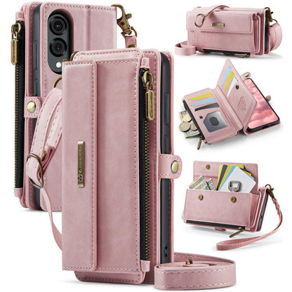 CaseMe C39 RFID Blocking Zipper Wallet Leather Phone Case with Crossbody Strap, For Galaxy S26 FE 5G, For Samsung Galaxy S26+ 5G, For Samsung Galaxy S26 Ultra 5G, For Samsung Galaxy S26 5G, For Samsung Galaxy A57 5G, For Samsung Galaxy S25 FE 5G       ...