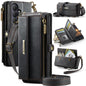 CaseMe C39 RFID Blocking Zipper Wallet Leather Phone Case with Crossbody Strap, For Galaxy S26 FE 5G, For Samsung Galaxy S26+ 5G, For Samsung Galaxy S26 Ultra 5G, For Samsung Galaxy S26 5G, For Samsung Galaxy A57 5G, For Samsung Galaxy S25 FE 5G       ...