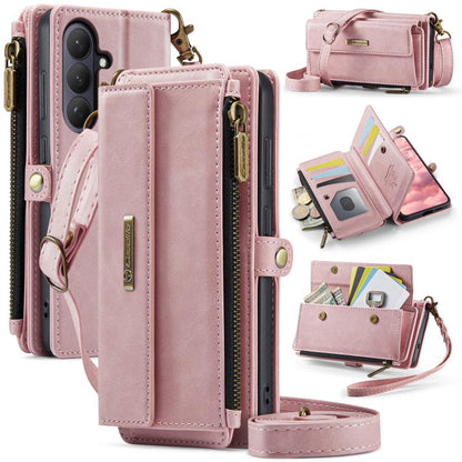 CaseMe C39 RFID Blocking Zipper Wallet Leather Phone Case with Crossbody Strap, For Galaxy S26 FE 5G, For Samsung Galaxy S26+ 5G, For Samsung Galaxy S26 Ultra 5G, For Samsung Galaxy S26 5G, For Samsung Galaxy A57 5G, For Samsung Galaxy S25 FE 5G       ...