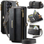 CaseMe C39 RFID Blocking Zipper Wallet Leather Phone Case with Crossbody Strap, For Galaxy S26 FE 5G, For Samsung Galaxy S26+ 5G, For Samsung Galaxy S26 Ultra 5G, For Samsung Galaxy S26 5G, For Samsung Galaxy A57 5G, For Samsung Galaxy S25 FE 5G       ...