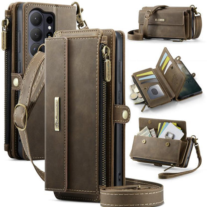 CaseMe C39 RFID Blocking Zipper Wallet Leather Phone Case with Crossbody Strap, For Galaxy S26 FE 5G, For Samsung Galaxy S26+ 5G, For Samsung Galaxy S26 Ultra 5G, For Samsung Galaxy S26 5G, For Samsung Galaxy A57 5G, For Samsung Galaxy S25 FE 5G       ...