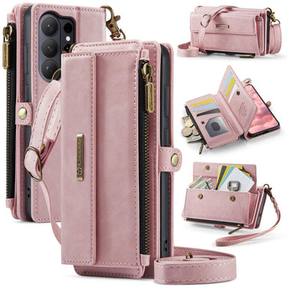 CaseMe C39 RFID Blocking Zipper Wallet Leather Phone Case with Crossbody Strap, For Galaxy S26 FE 5G, For Samsung Galaxy S26+ 5G, For Samsung Galaxy S26 Ultra 5G, For Samsung Galaxy S26 5G, For Samsung Galaxy A57 5G, For Samsung Galaxy S25 FE 5G       ...