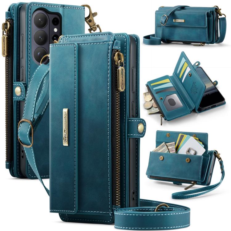 CaseMe C39 RFID Blocking Zipper Wallet Leather Phone Case with Crossbody Strap, For Galaxy S26 FE 5G, For Samsung Galaxy S26+ 5G, For Samsung Galaxy S26 Ultra 5G, For Samsung Galaxy S26 5G, For Samsung Galaxy A57 5G, For Samsung Galaxy S25 FE 5G       ...
