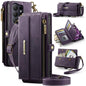CaseMe C39 RFID Blocking Zipper Wallet Leather Phone Case with Crossbody Strap, For Galaxy S26 FE 5G, For Samsung Galaxy S26+ 5G, For Samsung Galaxy S26 Ultra 5G, For Samsung Galaxy S26 5G, For Samsung Galaxy A57 5G, For Samsung Galaxy S25 FE 5G       ...