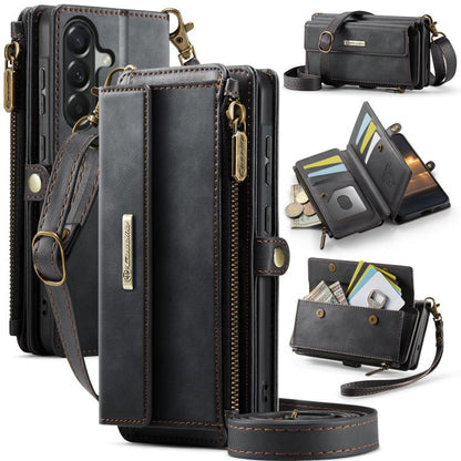 CaseMe C39 RFID Blocking Zipper Wallet Leather Phone Case with Crossbody Strap, For Galaxy S26 FE 5G, For Samsung Galaxy S26+ 5G, For Samsung Galaxy S26 Ultra 5G, For Samsung Galaxy S26 5G, For Samsung Galaxy A57 5G, For Samsung Galaxy S25 FE 5G       ...
