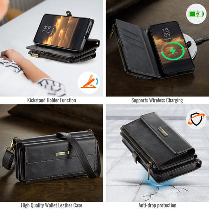 CaseMe C39 RFID Blocking Zipper Wallet Leather Phone Case with Crossbody Strap, For Galaxy S26 FE 5G, For Samsung Galaxy S26+ 5G, For Samsung Galaxy S26 Ultra 5G, For Samsung Galaxy S26 5G, For Samsung Galaxy A57 5G, For Samsung Galaxy S25 FE 5G       ...
