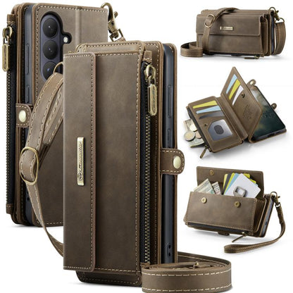 CaseMe C39 RFID Blocking Zipper Wallet Leather Phone Case with Crossbody Strap, For Galaxy S26 FE 5G, For Samsung Galaxy S26+ 5G, For Samsung Galaxy S26 Ultra 5G, For Samsung Galaxy S26 5G, For Samsung Galaxy A57 5G, For Samsung Galaxy S25 FE 5G       ...
