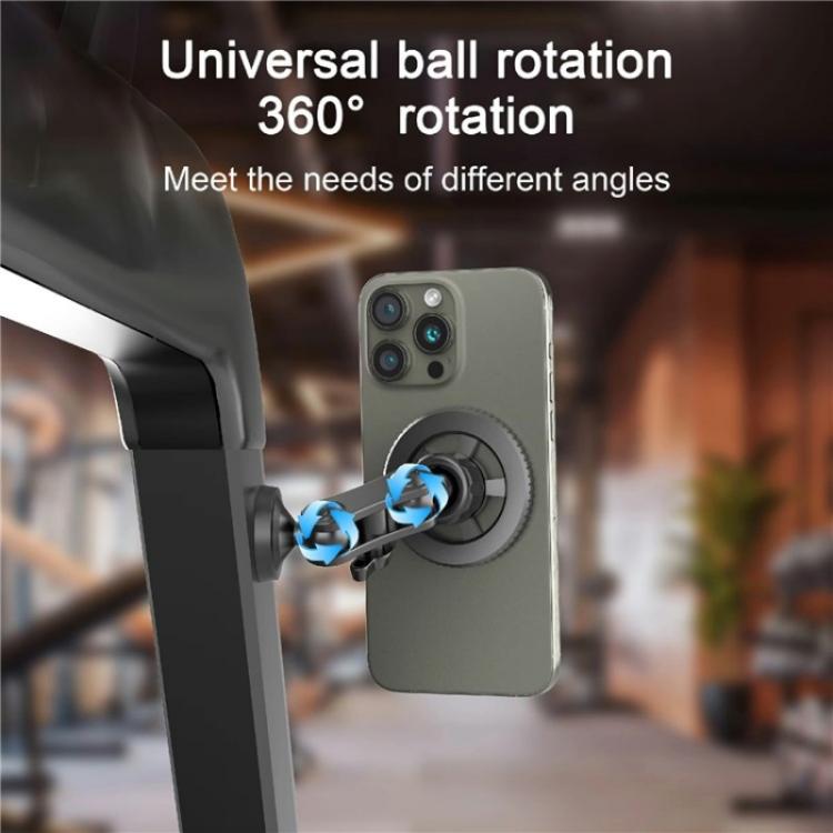 X036 Dual Magnetic MagSafe Lazy Phone Holder for Gym Equipment