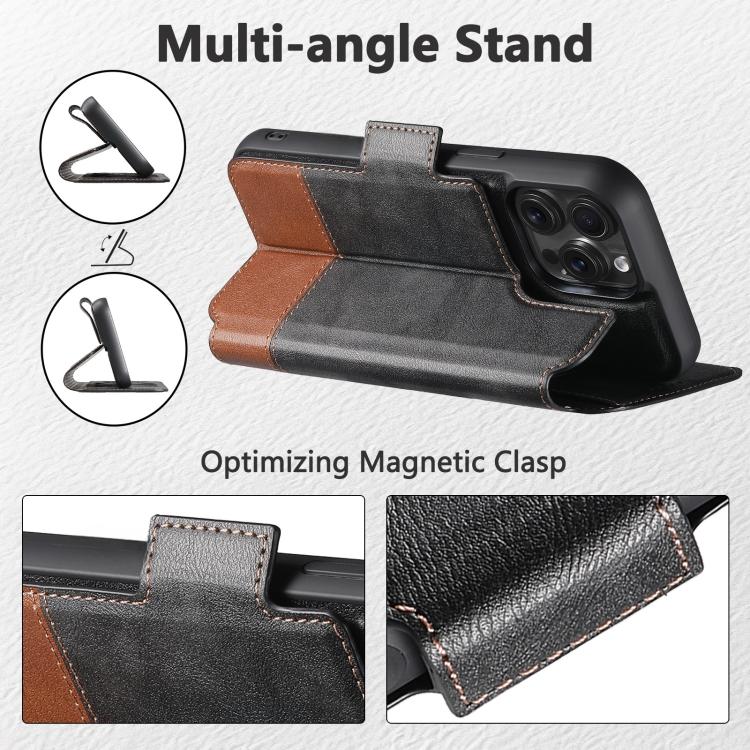 Suteni Q06 2-in-1 Multi-function Detachable Wallet MagSafe Phone Case