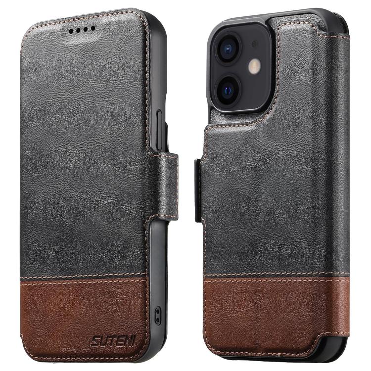 Suteni Q06 2-in-1 Multi-function Detachable Wallet MagSafe Phone Case