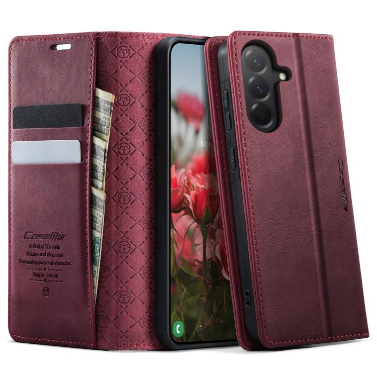 CaseMe 033 Calf Leather Lining Microfibre RFID Blocking Phone Case, For Samsung Galaxy Z Fold7 5G, For Samsung Galaxy Z Filp7 5G, For Samsung Galaxy S25 Edge, For Samsung Galaxy A56 5G, For Samsung Galaxy A26, For Samsung Galaxy A36 5G                 ...