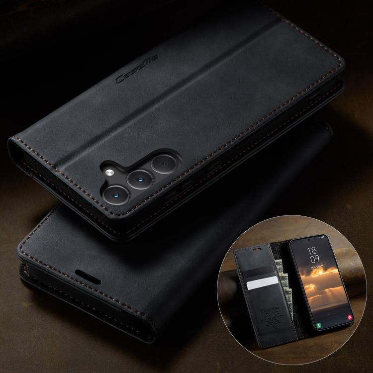 CaseMe 033 Calf Leather Lining Microfibre RFID Blocking Phone Case, For Samsung Galaxy A35 5G, For Samsung Galaxy S24 Ultra 5G, For Samsung Galaxy A15, For Samsung Galaxy A25, For Samsung Galaxy S23 FE 5G, For Samsung Galaxy A24 4G                     ...
