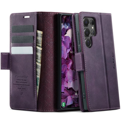 CaseMe 033 Calf Leather Lining Microfibre RFID Blocking Phone Case, For Samsung Galaxy A35 5G, For Samsung Galaxy S24 Ultra 5G, For Samsung Galaxy A15, For Samsung Galaxy A25, For Samsung Galaxy S23 FE 5G, For Samsung Galaxy A24 4G                     ...