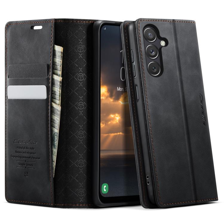 CaseMe 033 Calf Leather Lining Microfibre RFID Blocking Phone Case, For Samsung Galaxy A35 5G, For Samsung Galaxy S24 Ultra 5G, For Samsung Galaxy A15, For Samsung Galaxy A25, For Samsung Galaxy S23 FE 5G, For Samsung Galaxy A24 4G                     ...
